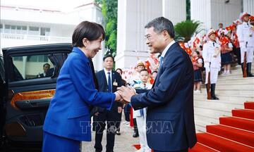 Thủ tướng Lê Minh Hưng chủ trì Lễ đón chính thức Thủ tướng Nhật Bản