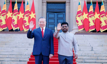 Lễ đón Tổng Bí thư, Chủ tịch nước Tô Lâm thăm cấp Nhà nước Sri Lanka