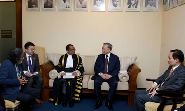 Tổng Bí thư, Chủ tịch nước Tô Lâm hội kiến Chủ tịch Quốc hội Sri Lanka Jagath Wickramaratne