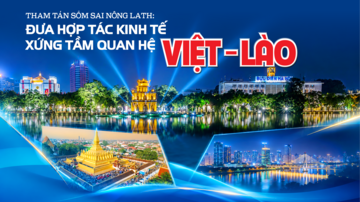 Tham tán Sổm Sai Nông Lath: Đưa hợp tác kinh tế xứng tầm quan hệ Việt - Lào
