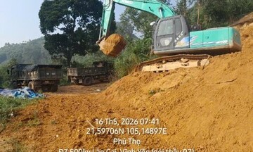 Ban Quản lý dự án Điện 1 thông tin về vị trí cột 305 đường dây 500kV Lào Cai - Vĩnh Yên