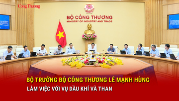 Bộ trưởng Bộ Công Thương Lê Mạnh Hùng làm việc với Vụ Dầu khí và Than