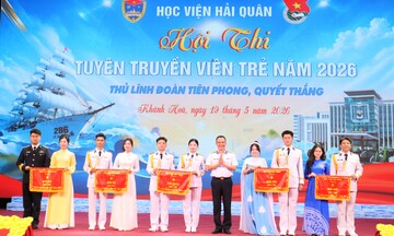 Học viện Hải quân: Sôi nổi Hội thi ‘Thủ lĩnh Đoàn tiên phong quyết thắng’
