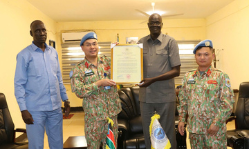 Chính phủ Nam Sudan gửi thư biểu dương Lực lượng Công binh Việt Nam
