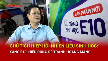 Chủ tịch Hiệp hội Nhiên liệu sinh học: Xăng E10, hiểu đúng để tránh hoang mang