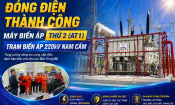 EVNNPT đóng điện MBA thứ 2 Trạm 220kV Nam Cấm, tăng nguồn cho miền Bắc