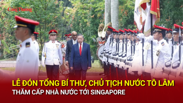 Lễ đón Tổng Bí thư, Chủ tịch nước Tô Lâm thăm cấp Nhà nước tới Singapore