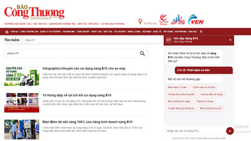 Báo Công Thương ra mắt chatbot giải đáp về xăng E10 
