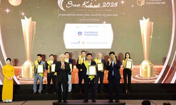 VietinBank iPay Mobile lọt Top 10 Sao Khuê 2026, khẳng định vị thế ứng dụng ngân hàng số hàng đầu