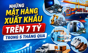 Infographic | Điểm danh những mặt hàng xuất khẩu trên 7 tỷ USD