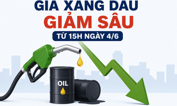Infographic | Giá xăng dầu giảm sâu từ 15h ngày 4/6