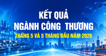 Infographic | Kết quả ngành Công Thương tháng 5 và 5 tháng đầu năm 2026
