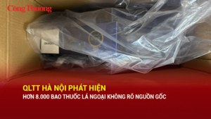 QLTT Hà Nội phát hiện hơn 8.000 bao thuốc lá ngoại không rõ nguồn gốc
