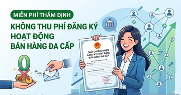 Miễn phí thẩm định cấp, gia hạn giấy phép bán hàng đa cấp