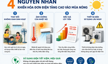 Tìm nguyên nhân khiến hóa đơn điện mùa nóng tăng cao