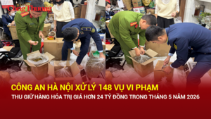 Công an Hà Nội xử lý 148 vụ vi phạm, thu giữ hàng hóa trị giá hơn 24 tỷ đồng 