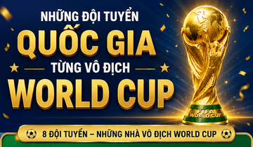 Những đội tuyển quốc gia nào từng vô địch World Cup?