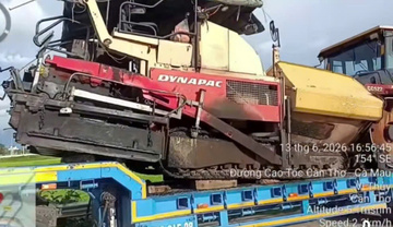 Chằng buộc sơ sài xe lu, xe bánh xích, ô tô đầu kéo bị phạt 66 triệu
