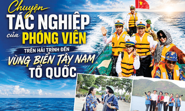 Chuyện tác nghiệp của phóng viên trên hải trình đến vùng biển Tây Nam tổ quốc