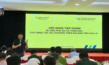 Gia Lai nâng cao năng lực ứng phó sự cố tràn dầu từ cơ sở