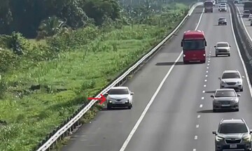 Đỗ xe trên đường cao tốc, tài xế bị phạt nặng
