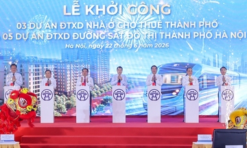 Thủ tướng dự lễ khởi công 5 tuyến đường sắt, 3 dự án nhà ở cho thuê tại Hà Nội với tổng vốn hơn 1,3 triệu tỷ đồng