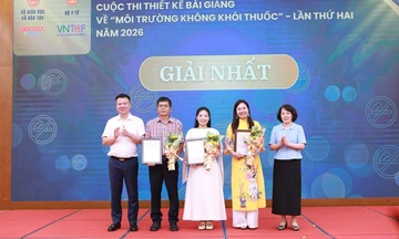Trao giải Cuộc thi thiết kế bài giảng về 'Môi trường không khói thuốc'