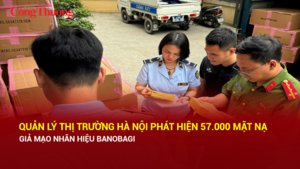 Quản lý thị trường Hà Nội phát hiện 57.000 mặt nạ giả mạo nhãn hiệu BANOBAGI