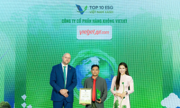 Vietjet hai năm liền góp mặt trong Top Doanh nghiệp ESG Việt Nam Xanh