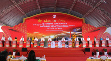 Khởi công 8 dự án trọng điểm mừng 50 năm TP. Hồ Chí Minh mang tên Bác