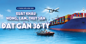 Infographic | Xuất khẩu nông, lâm, thủy sản đạt gần 36 tỷ USD