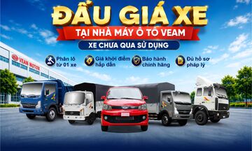Veam Motor tiếp tục đấu giá hơn 400 xe tải, xe khách và xe chuyên dùng