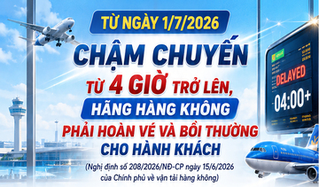 Infographic | Hành khách được hoàn vé, bồi thường nếu chuyến bay chậm