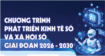 Infographic | Chương trình phát triển kinh tế số và xã hội số giai đoạn 2026 - 2030