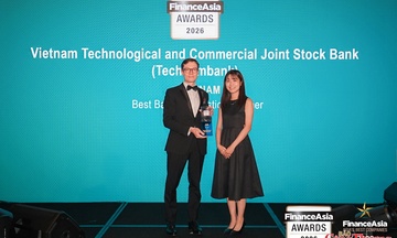 Techcombank lập kỷ lục 4 năm liên tiếp được vinh danh “Ngân hàng tốt nhất Việt Nam” bởi FinanceAsia