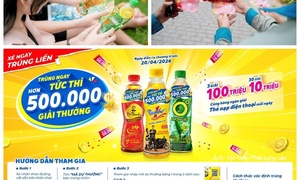 Uống Number 1 giữa ca làm, nữ công nhân bất ngờ trúng 100 triệu