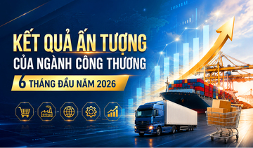 Infographic | Kết quả ấn tượng của ngành Công Thương 6 tháng đầu năm 2026