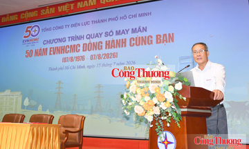 EVNHCMC quay số tri ân khách hàng nhân dịp kỷ niệm 50 năm thành lập