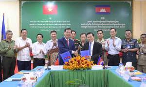An Giang tiếp nhận 12 hài cốt liệt sĩ quy tập từ tỉnh Kép, Campuchia