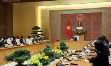 Phó Thủ tướng Thường trực Chính phủ Phạm Gia Túc làm việc với các doanh nghiệp Hoa Kỳ