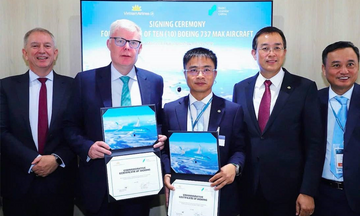 Vietnam Airlines ký thỏa thuận thuê thêm 19 máy bay Boeing 737 MAX 8