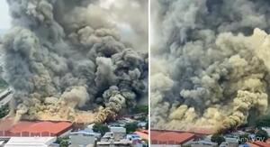 Thái Nguyên: Thống kê thiệt hại, điều tra nguyên nhân cháy lớn tại xưởng kính