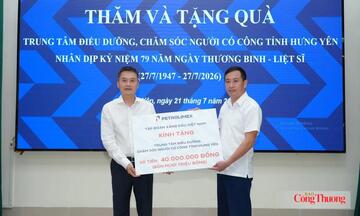 Petrolimex tri ân thương binh, bệnh binh và người có công tỉnh Hưng Yên
