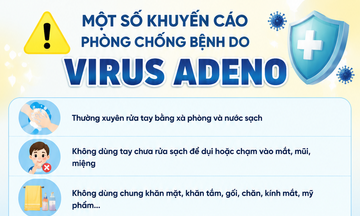Infographic | Một số khuyến cáo phòng chống bệnh do virus Adeno