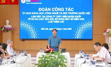 Đoàn công tác của Quốc hội làm việc tại Công ty Thủy điện Buôn Kuốp