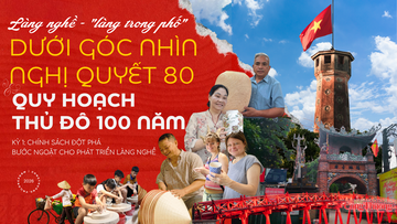 Làng nghề - làng trong phố dưới góc nhìn Nghị quyết 80 và quy hoạch Thủ đô 100 năm: Kỳ 1: Chính sách đột phá