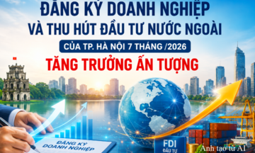 Infographic | Hà Nội: Đăng ký doanh nghiệp và thu hút FDI tăng trưởng ấn tượng