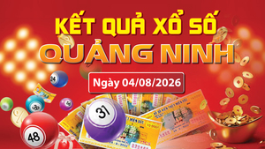 XSQN 4/8, trực tiếp kết quả xổ số Quảng Ninh hôm nay 4/8/2026