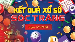 XSST 5/8, trực tiếp kết quả xổ số Sóc Trăng hôm nay 5/8/2026