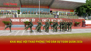 Khai mạc Hội thao phòng thủ dân sự toàn quân 2026